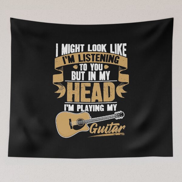 Item preview, I Might Look Like I'm Listening To You Funny Music Guitarist designed and sold by Captain Mood.