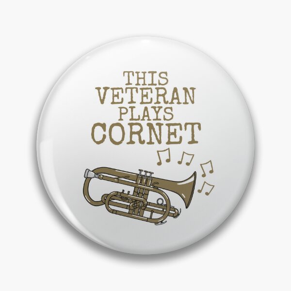 Item preview, This Veteran Plays Cornet, Brass Musician designed and sold by doodlerob.