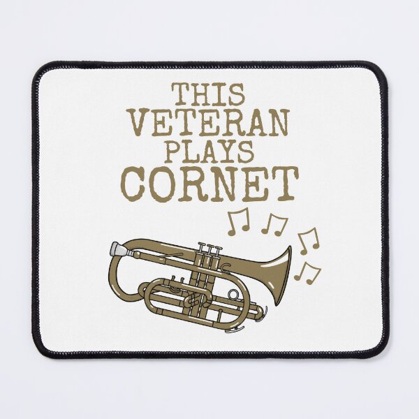 Item preview, This Veteran Plays Cornet, Brass Musician designed and sold by doodlerob.