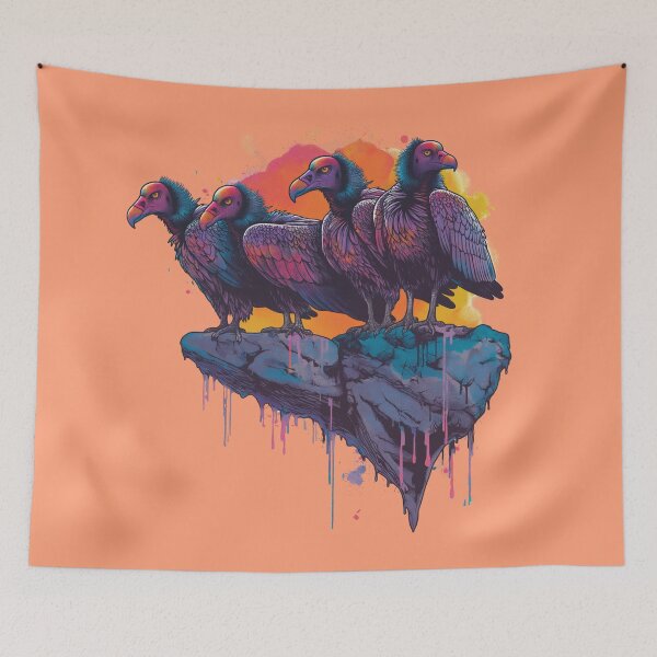 Item preview, Psychedelic Vultures designed and sold by SmallOwlDesign.