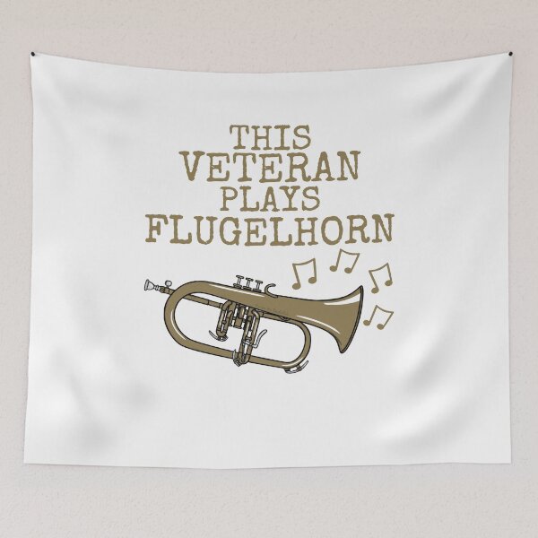 Item preview, This Veteran Plays Flugelhorn, Brass Musician designed and sold by doodlerob.