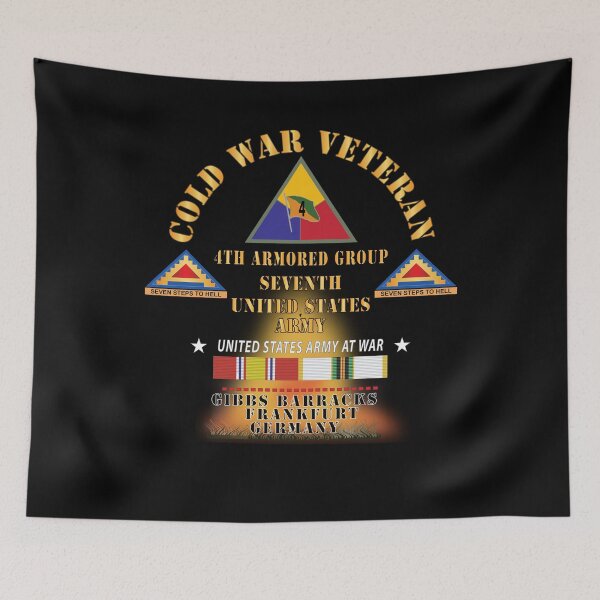 Item preview, Cold War Vet -  4th Armored Group - Frankfurt Germany w Fire w DUI - COLD X 300 designed and sold by Military Insignia Products.