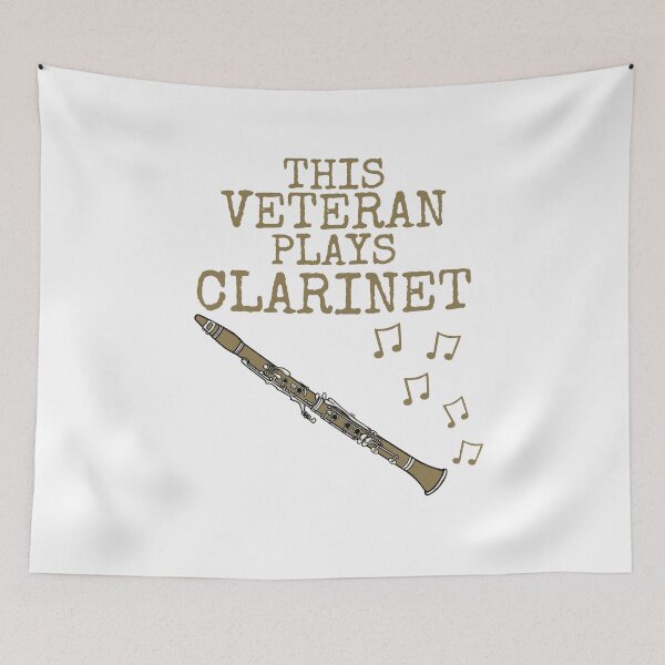 Item preview, This Veteran Plays Clarinet, Clarinetist Woodwind Musician designed and sold by doodlerob.