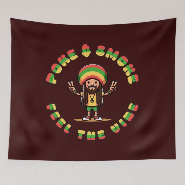 Item preview, Feel the Vibe - Poke & Smoke designed and sold by Teepot888.