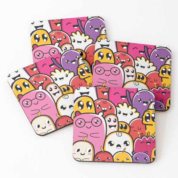 Item preview, Monster Doodle Pattern designed and sold by THE OTAKU SHOP.