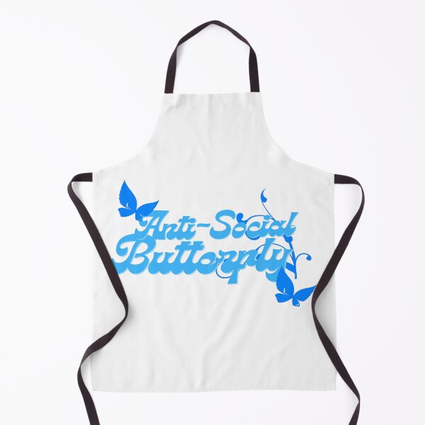 Item preview, Anti-Social Butterfly Light Blue Font designed and sold by tranquil-haven.