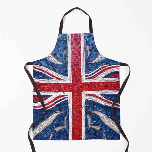 Item preview, Modern Wavy Line Union Jack Flag Design on MosaicTiles designed and sold by FocusedArt.