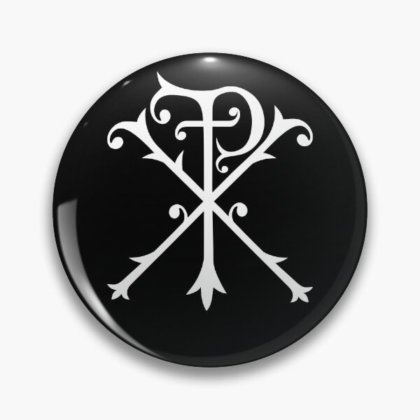Item preview, Chi Rho Design Greek Symbol for Jesus Christ White Version designed and sold by SaltCreatives.
