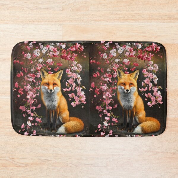 Artikelvorschau, Fuchs-Portrait. Fuchs mit Kirschblüte, Blumenfuchs, Vintage-Fuchs, Fuchs-Malerei, Caravaggio-Stil entworfen und verkauft von FoxVibes.