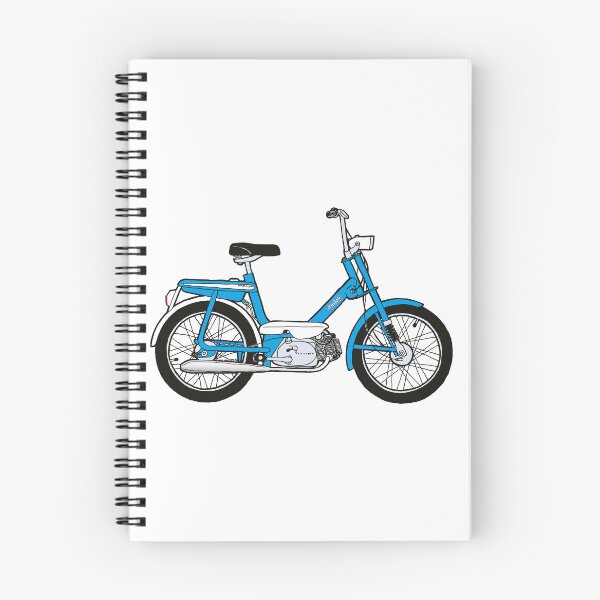 Aperçu de l'œuvre Un cyclomoteur Honda Amigo bleu. créée et vendue par BetterGraphics.