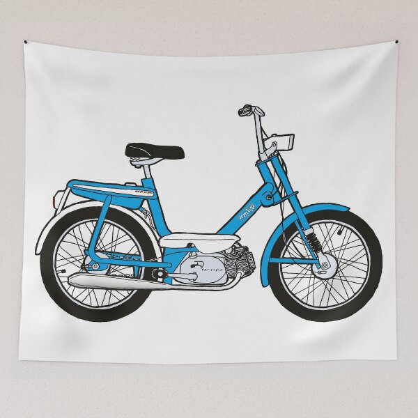 Item preview, A blueHonda Amigo moped. designed and sold by BetterGraphics.
