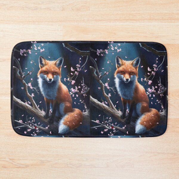 Artikelvorschau, Fuchs-Portrait. Fuchs mit Kirschblüte, Blumenfuchs, Vintage-Fuchs, Fuchs-Malerei, Caravaggio-Stil entworfen und verkauft von FoxVibes.