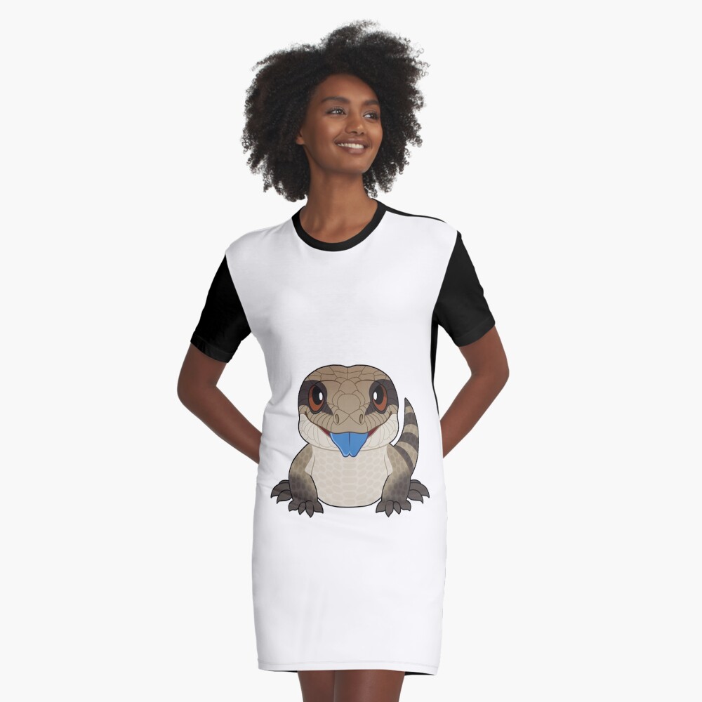 Item preview, Graphic T-Shirt Dress designed and sold by HeckoGeckoArt.