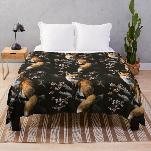 Artikelvorschau, Fuchs-Portrait. Fuchs mit Kirschblüte, Blumenfuchs, Vintage-Fuchs, Fuchs-Malerei, Caravaggio-Stil entworfen und verkauft von FoxVibes.
