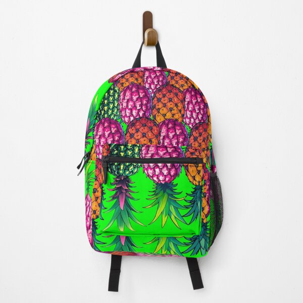 Item preview, Colorful Upside Down Pineapples In A Row | Neon Green designed and sold by JLEmporium.