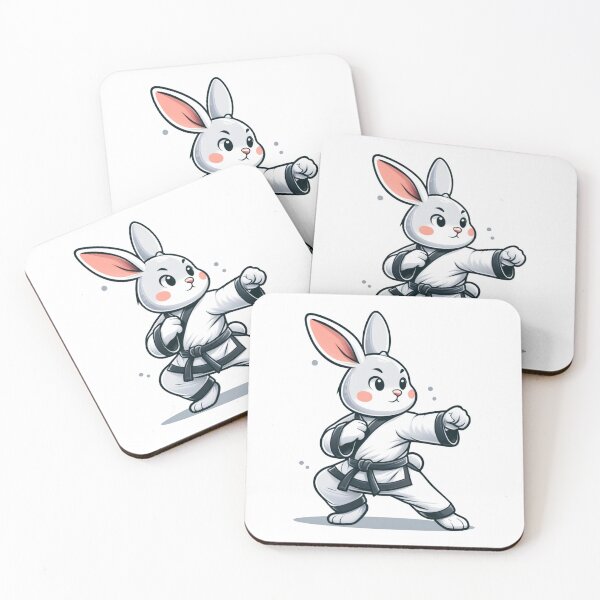 Item preview, Karate bunny designed and sold by NTKSHOP11.