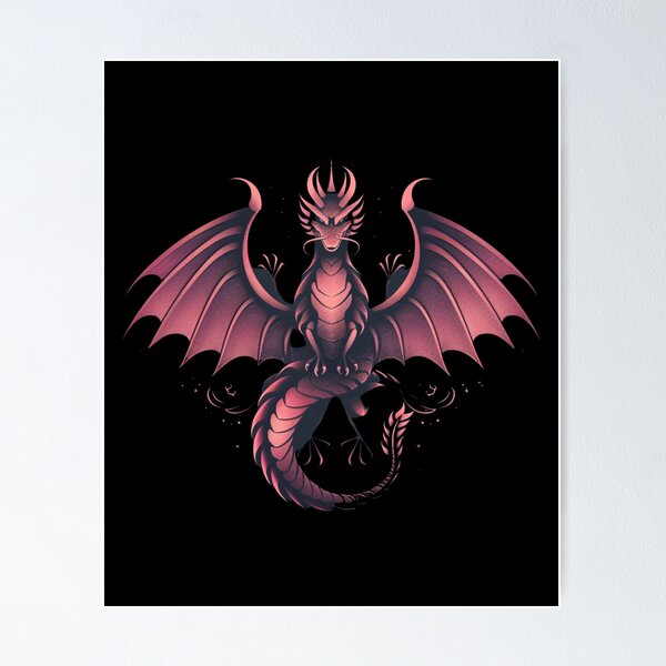 Item preview, Pink dragon-sticker designed and sold by S-ZYBI.