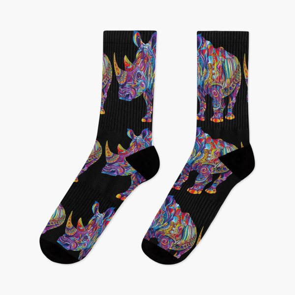 Item preview, Psychedelic Rhino designed and sold by SmallOwlDesign.