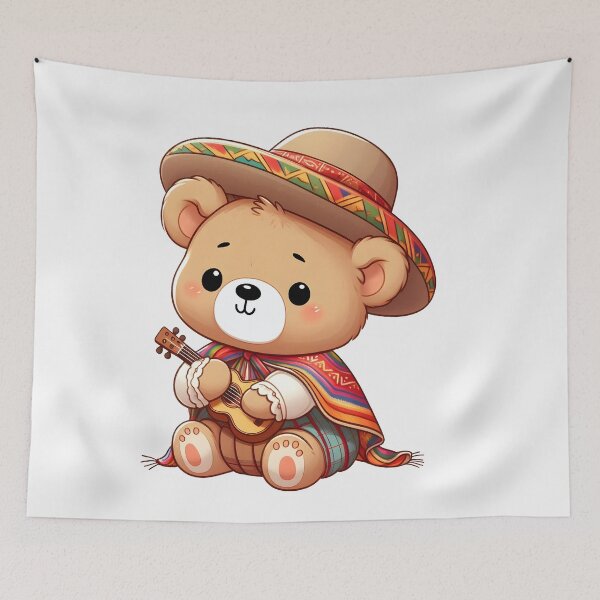 Item preview, Cute Bolivian Bear designed and sold by TeddybearClub.