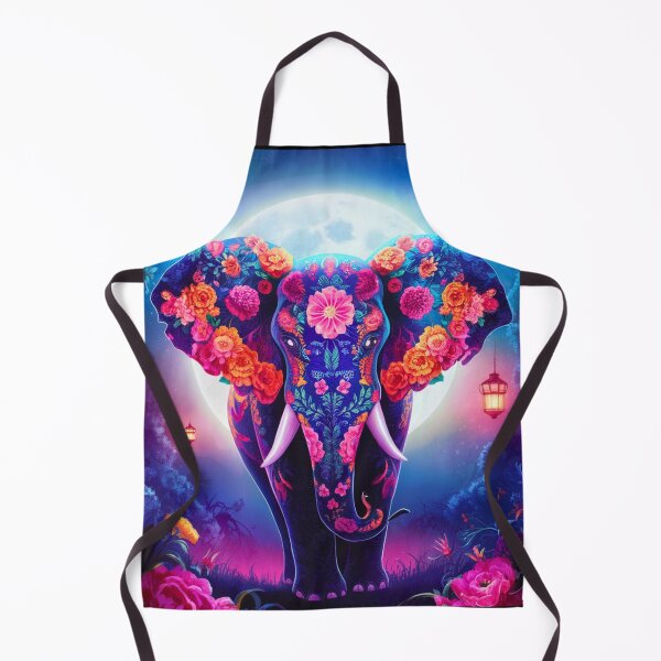 Item preview, Elephant Silhouette. Floral elephant, Fantasy Elephant, colorful elephant designed and sold by ElephantVibes.