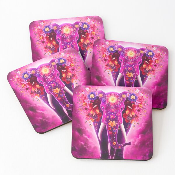 Item preview, Elephant Silhouette. Floral elephant, Fantasy Elephant, colorful elephant designed and sold by ElephantVibes.