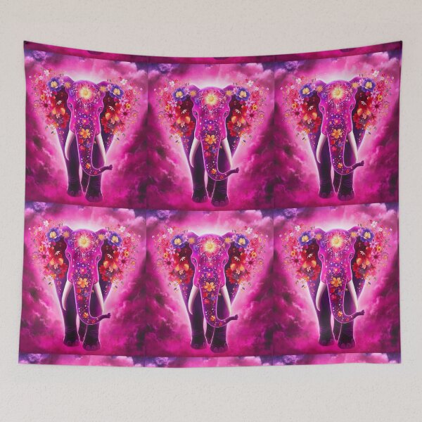 Item preview, Elephant Silhouette. Floral elephant, Fantasy Elephant, colorful elephant designed and sold by ElephantVibes.