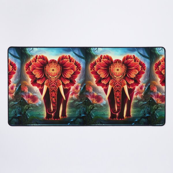 Item preview, Elephant Silhouette. Floral elephant, Fantasy Elephant, colorful elephant designed and sold by ElephantVibes.