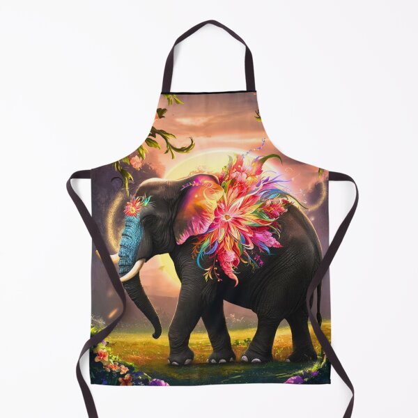Item preview, Elephant Silhouette. Floral elephant, Fantasy Elephant, colorful elephant designed and sold by ElephantVibes.