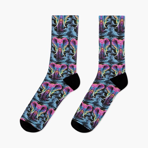 Item preview, Elephant Silhouette. Floral elephant, Fantasy Elephant, colorful elephant designed and sold by ElephantVibes.