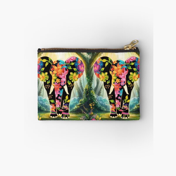 Item preview, Elephant Silhouette. Floral elephant, Fantasy Elephant, colorful elephant designed and sold by ElephantVibes.