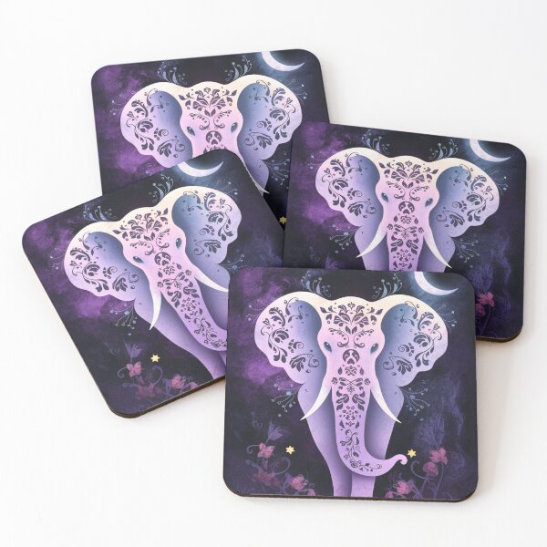 Item preview, Elephant Silhouette. Floral elephant, Fantasy Elephant, colorful elephant designed and sold by ElephantVibes.