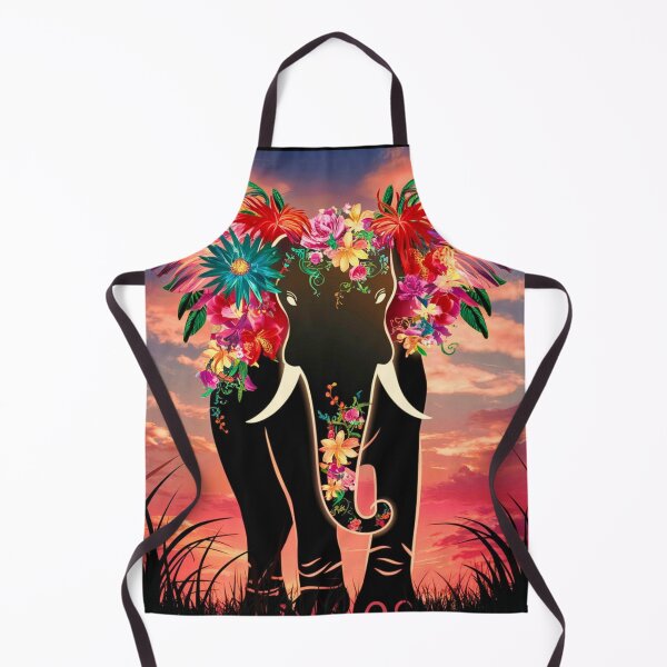 Item preview, Elephant Silhouette. Floral elephant, Fantasy Elephant, colorful elephant designed and sold by ElephantVibes.