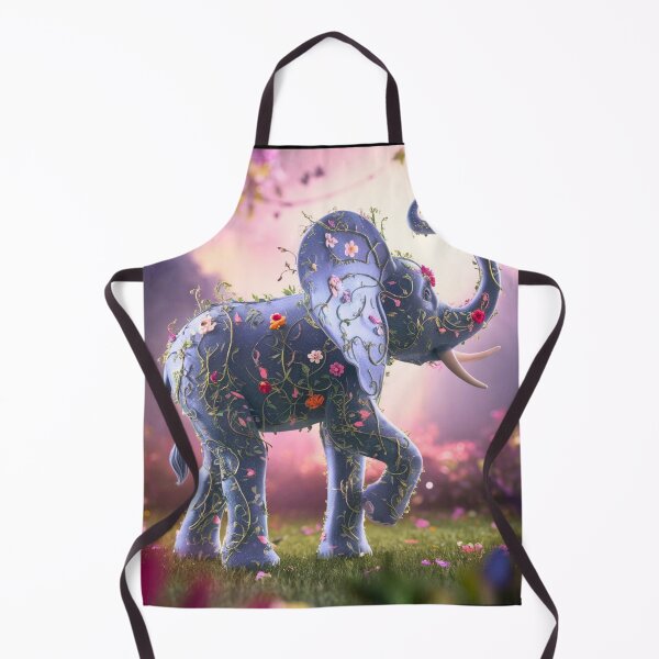 Item preview, Elephant Silhouette. Floral elephant, Fantasy Elephant, colorful elephant designed and sold by ElephantVibes.