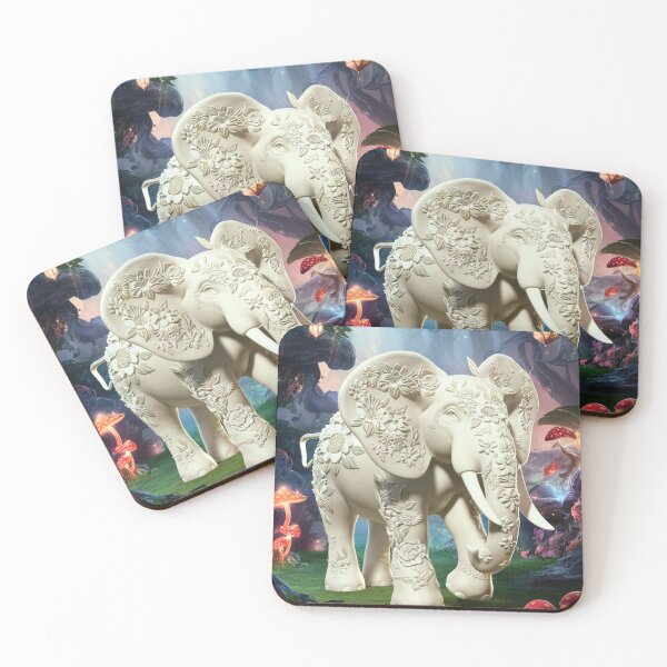 Item preview, Elephant Silhouette. Floral elephant, Fantasy Elephant, colorful elephant designed and sold by ElephantVibes.