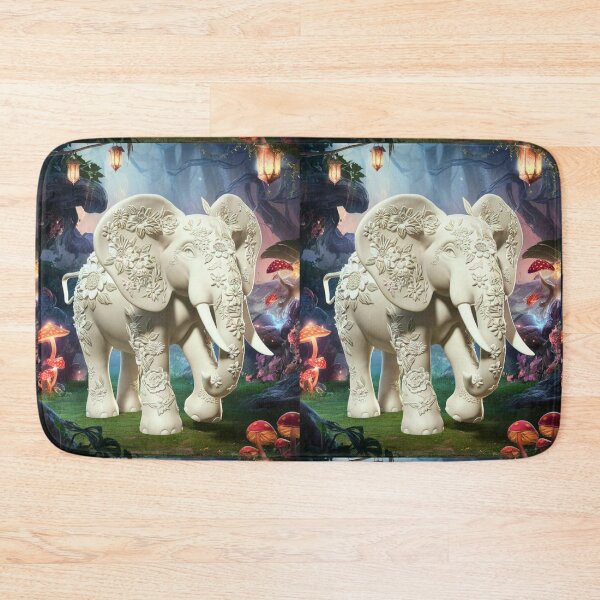 Item preview, Elephant Silhouette. Floral elephant, Fantasy Elephant, colorful elephant designed and sold by ElephantVibes.