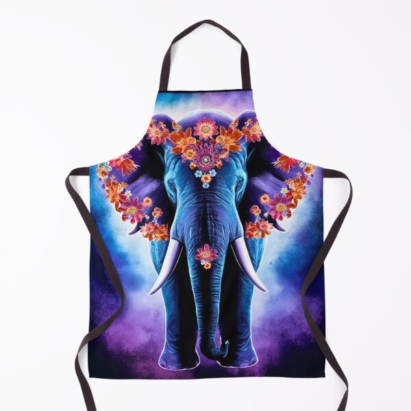 Item preview, Elephant Silhouette. Floral elephant, Fantasy Elephant, colorful elephant designed and sold by ElephantVibes.