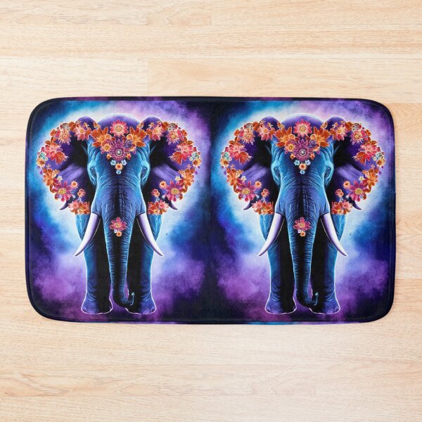 Item preview, Elephant Silhouette. Floral elephant, Fantasy Elephant, colorful elephant designed and sold by ElephantVibes.