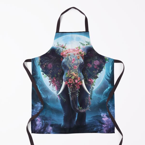 Item preview, Elephant Silhouette. Floral elephant, Fantasy Elephant, colorful elephant designed and sold by ElephantVibes.