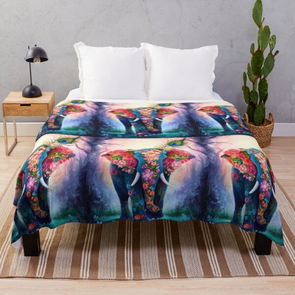 Item preview, Elephant Silhouette. Floral elephant, Fantasy Elephant, colorful elephant designed and sold by ElephantVibes.