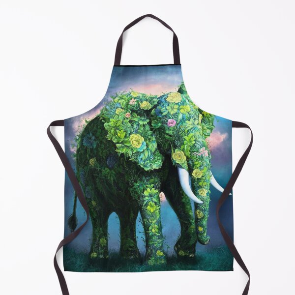 Item preview, Elephant Silhouette. Floral elephant, Fantasy Elephant, colorful elephant designed and sold by ElephantVibes.