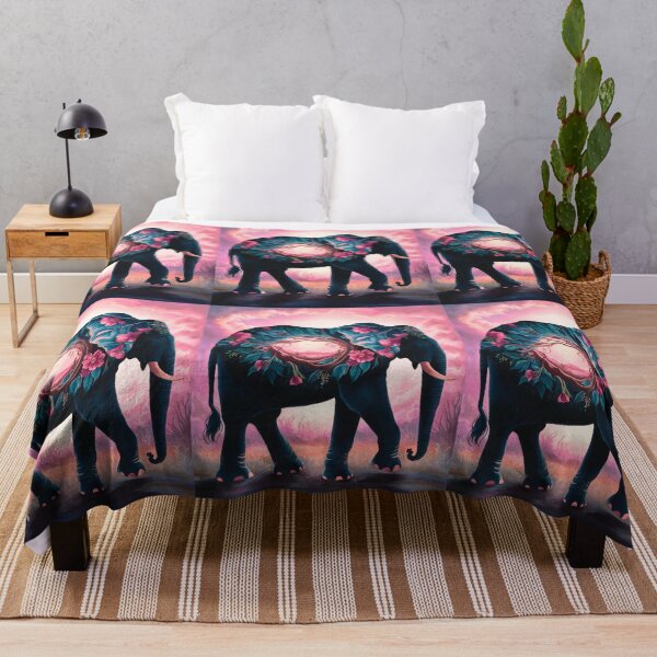 Artikelvorschau, Elefantensilhouette. Blumenelefant, Fantasieelefant, bunter Elefant entworfen und verkauft von ElephantVibes.