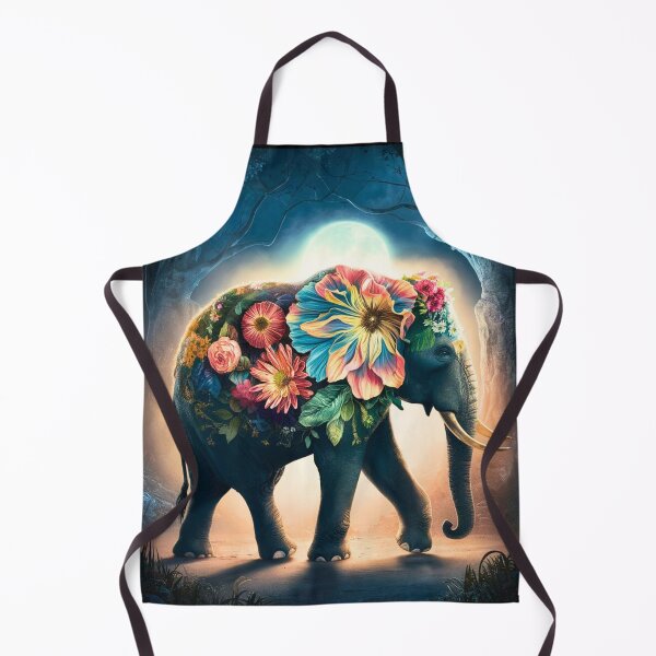 Item preview, Elephant Silhouette. Floral elephant, Fantasy Elephant, colorful elephant designed and sold by ElephantVibes.