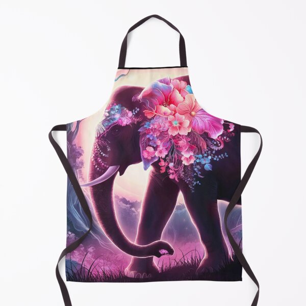 Item preview, Elephant Silhouette. Floral elephant, Fantasy Elephant, colorful elephant designed and sold by ElephantVibes.