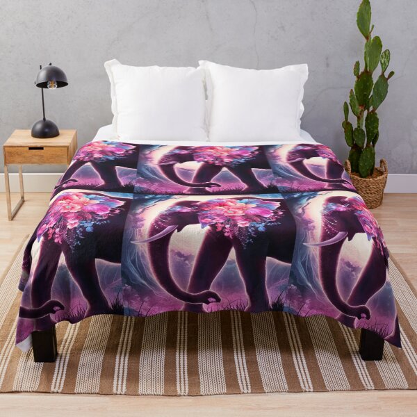 Item preview, Elephant Silhouette. Floral elephant, Fantasy Elephant, colorful elephant designed and sold by ElephantVibes.