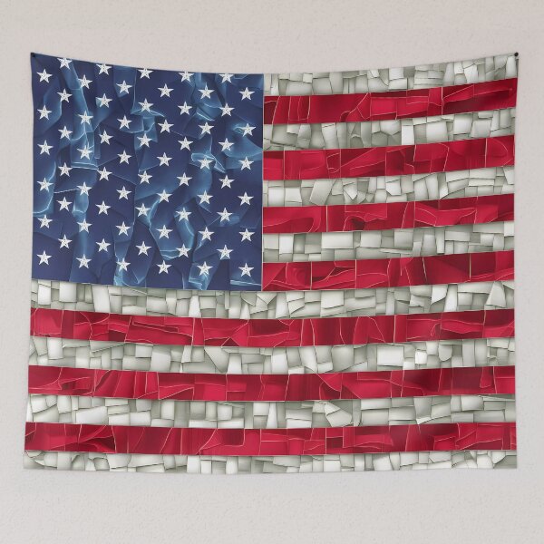 Item preview, American Flag Mosaic designed and sold by FocusedArt.
