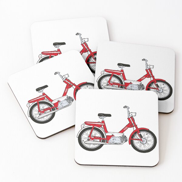 Item preview, Red Honda Amigo moped. designed and sold by BetterGraphics.
