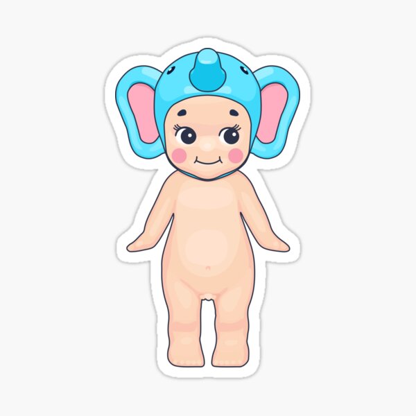 Vista previa del artículo con la obra «Sonny Angel Elefante ¡Lindo!», diseñado y vendido por hellomalcolm.