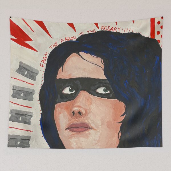 Item preview, Razor to the Rosary Painting designed and sold by Heyo-Mayo182.