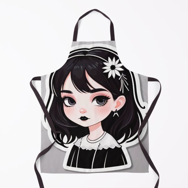 Item preview, Cute Summer Goth Girl With a Flower designed and sold by MadnessEnvelope.