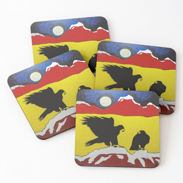 Item preview, Eagles in acrylics designed and sold by MoreGoodArt.